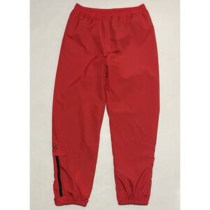 Vtg Eddie Bauer Pants Mens Medium Ultrex Waterproof Lined Cuffed Joggers Red 90s